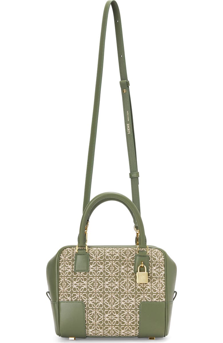 Loewe Amazona 19 Square Logo Canvas & Leather Satchel, Alternate, color,