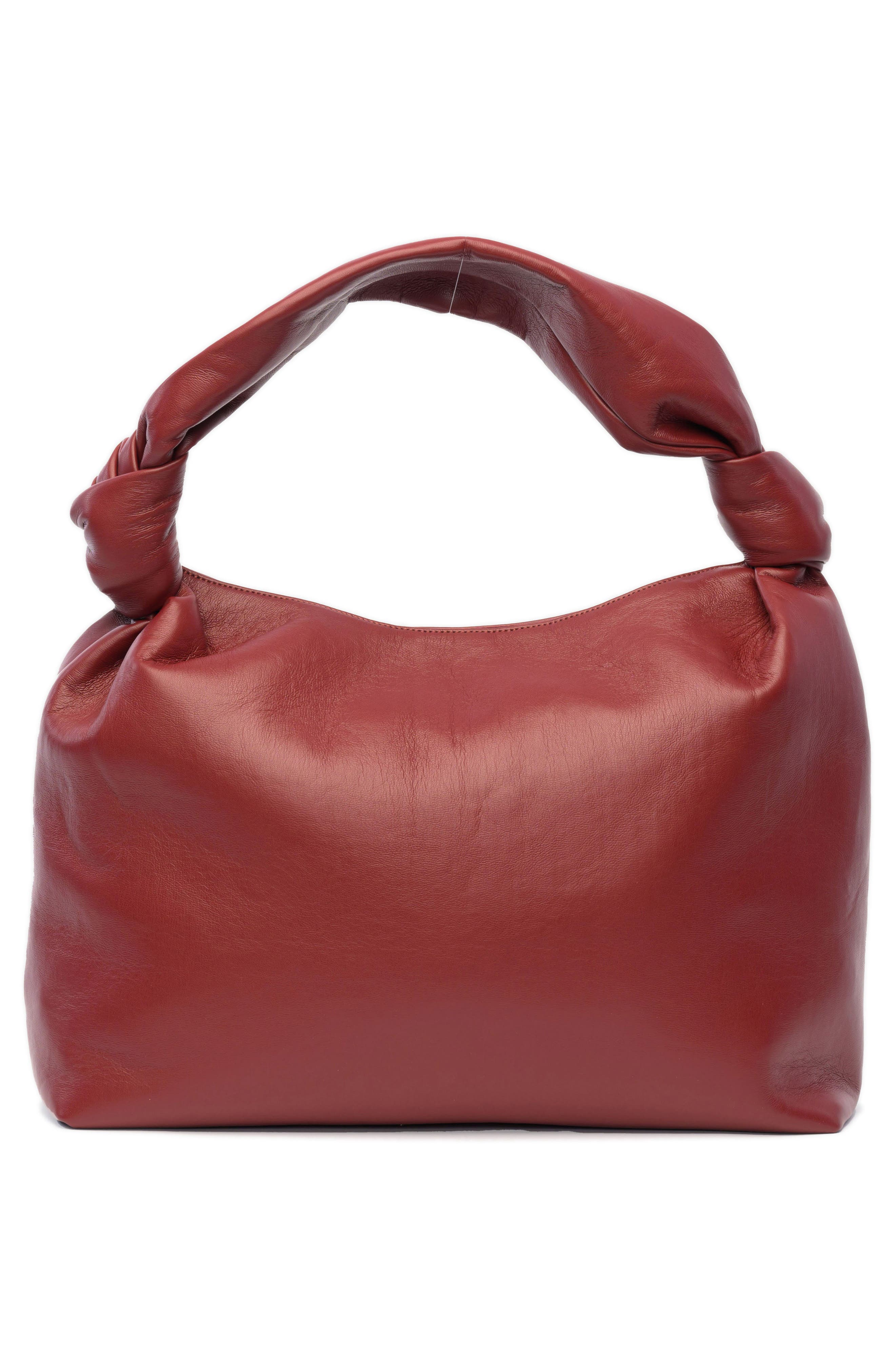 Knot Top Shoulder Bag, Alternate, color, CHERRY