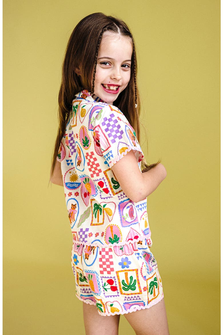 Kids' Resort Woven Shirt, Alternate, color, CREAM