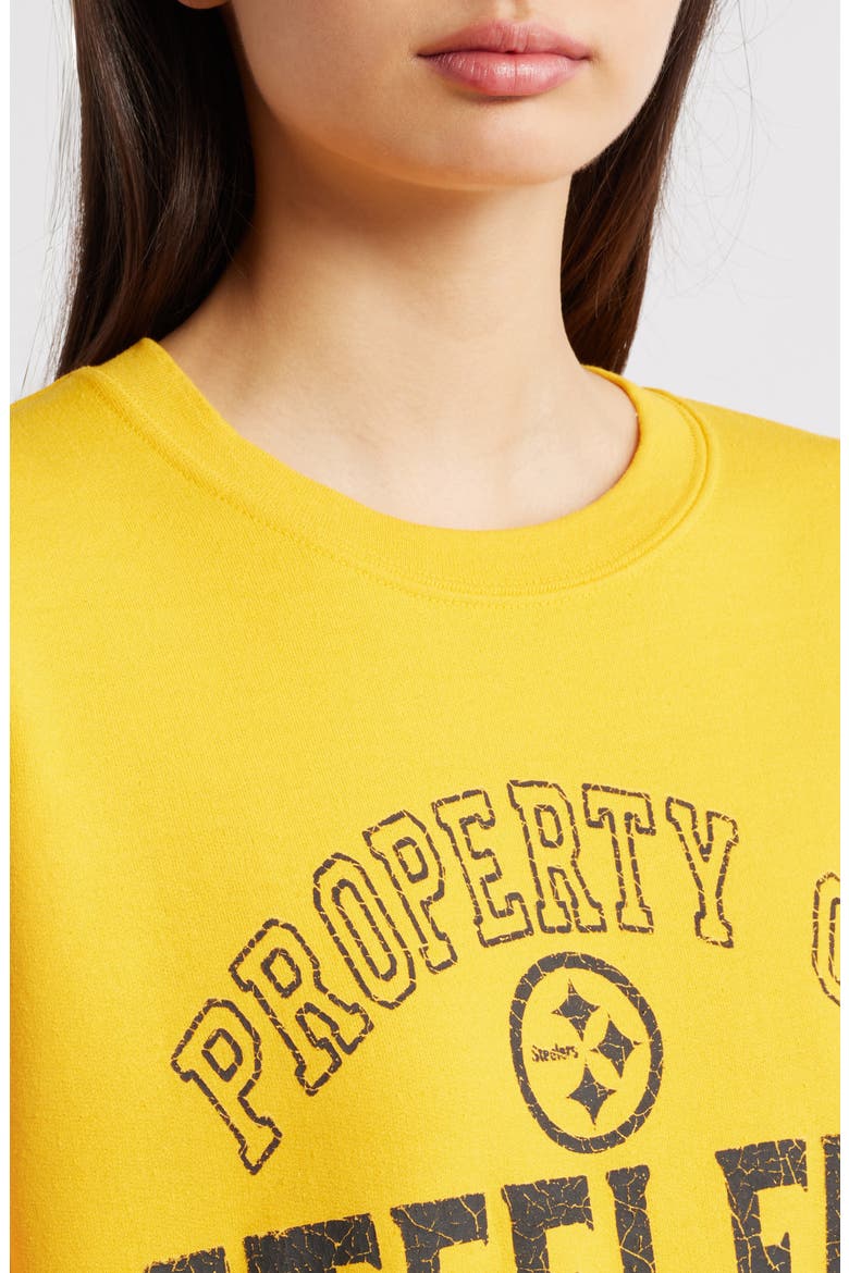 NFL Steelers Property Graphic Sweatshirt, Alternate, color, YELLOW