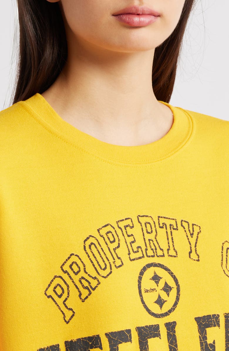Junk Food NFL Steelers Property Graphic Sweatshirt, Alternate, color, Yellow