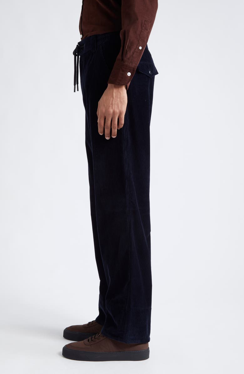 Moncler Drawstring Corduroy Pants, Alternate, color,
