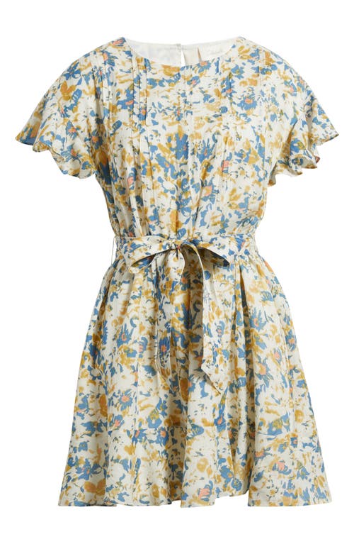 Cleobella Lynn Hand-printed Floral Mini Dress In Carina Print In Multi