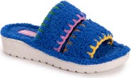 MUK LUKS Cloud Ribbed Terry Double Strap Slide Slipper