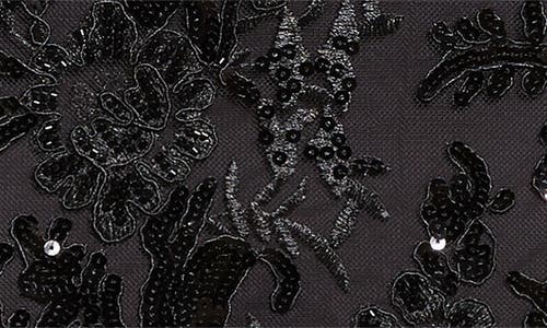 Alice And Olivia Georgie Embellished-lace Strapless Mini Dress In Black