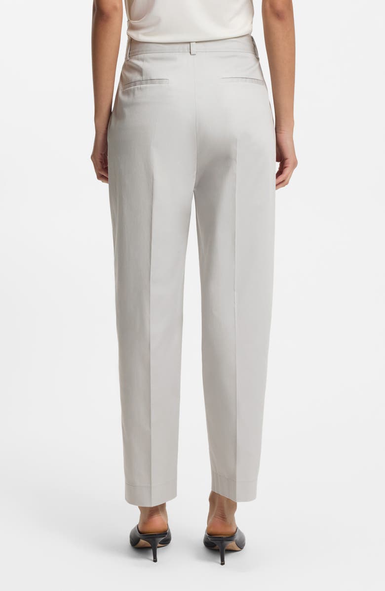 BOSS Tecarino2 Flat Front Ankle Pants, Alternate, color, Grey