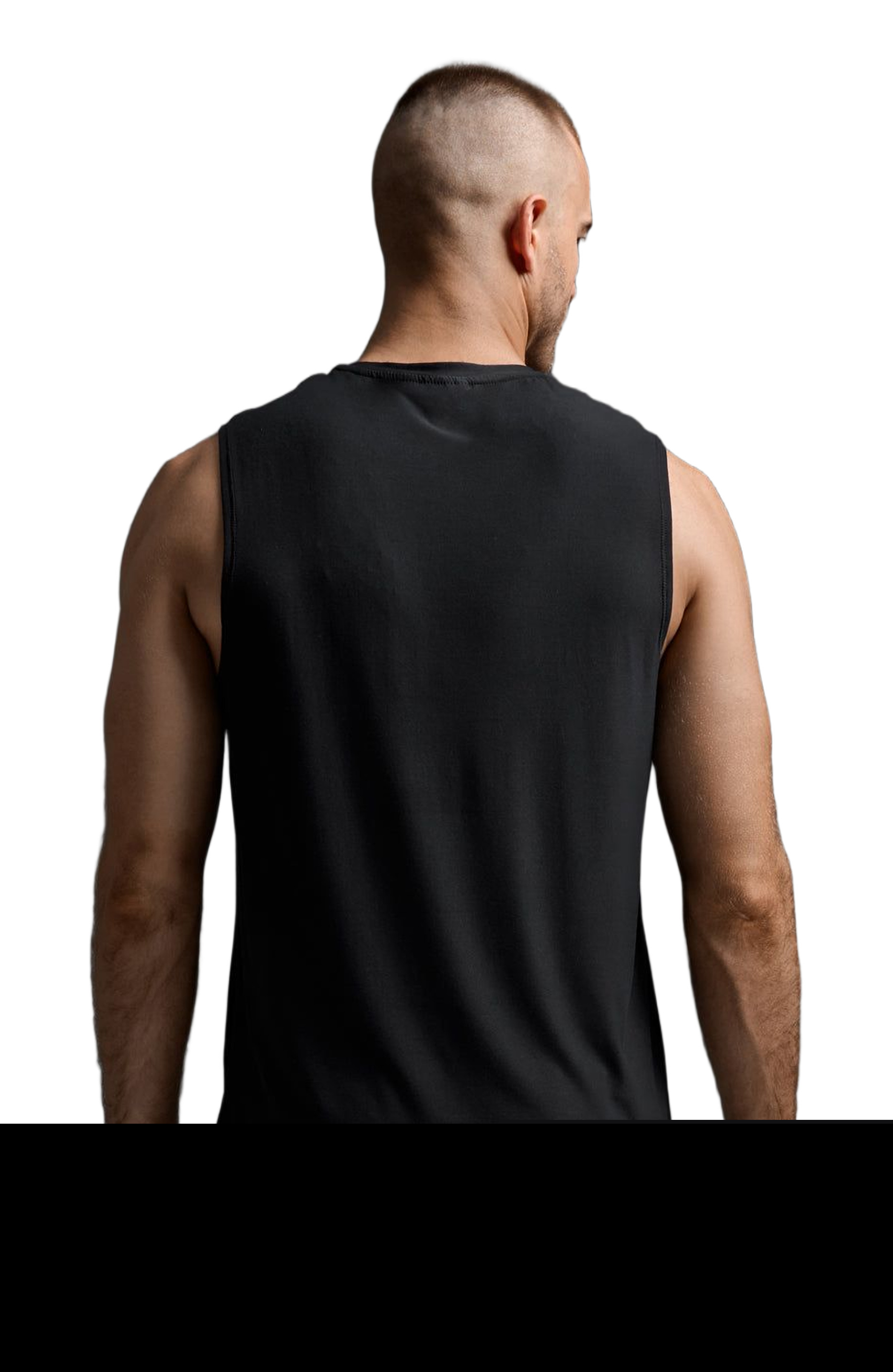 2XU Mens Signature Tank, Alternate, color, Black/Black