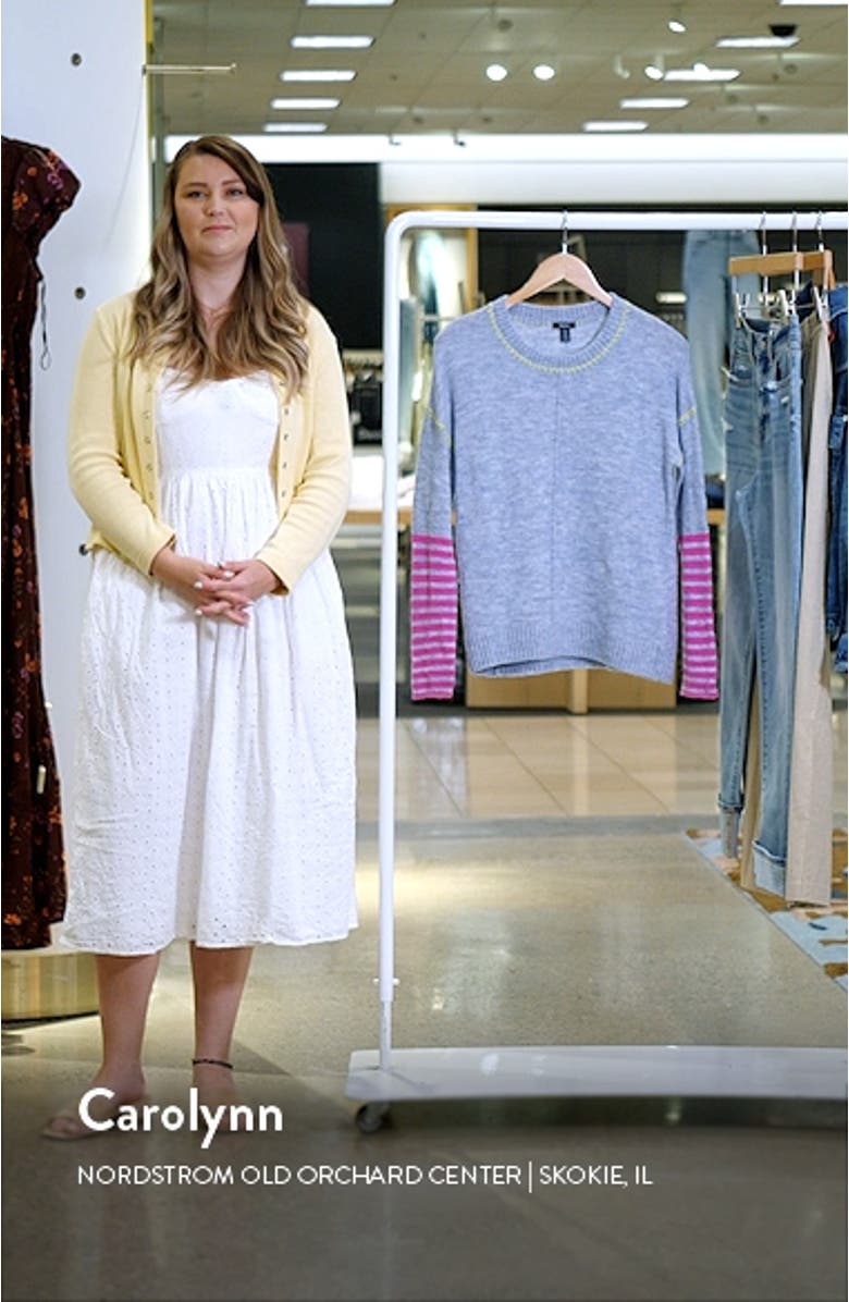 Avery Stripe Cuff Sweater, sales video thumbnail