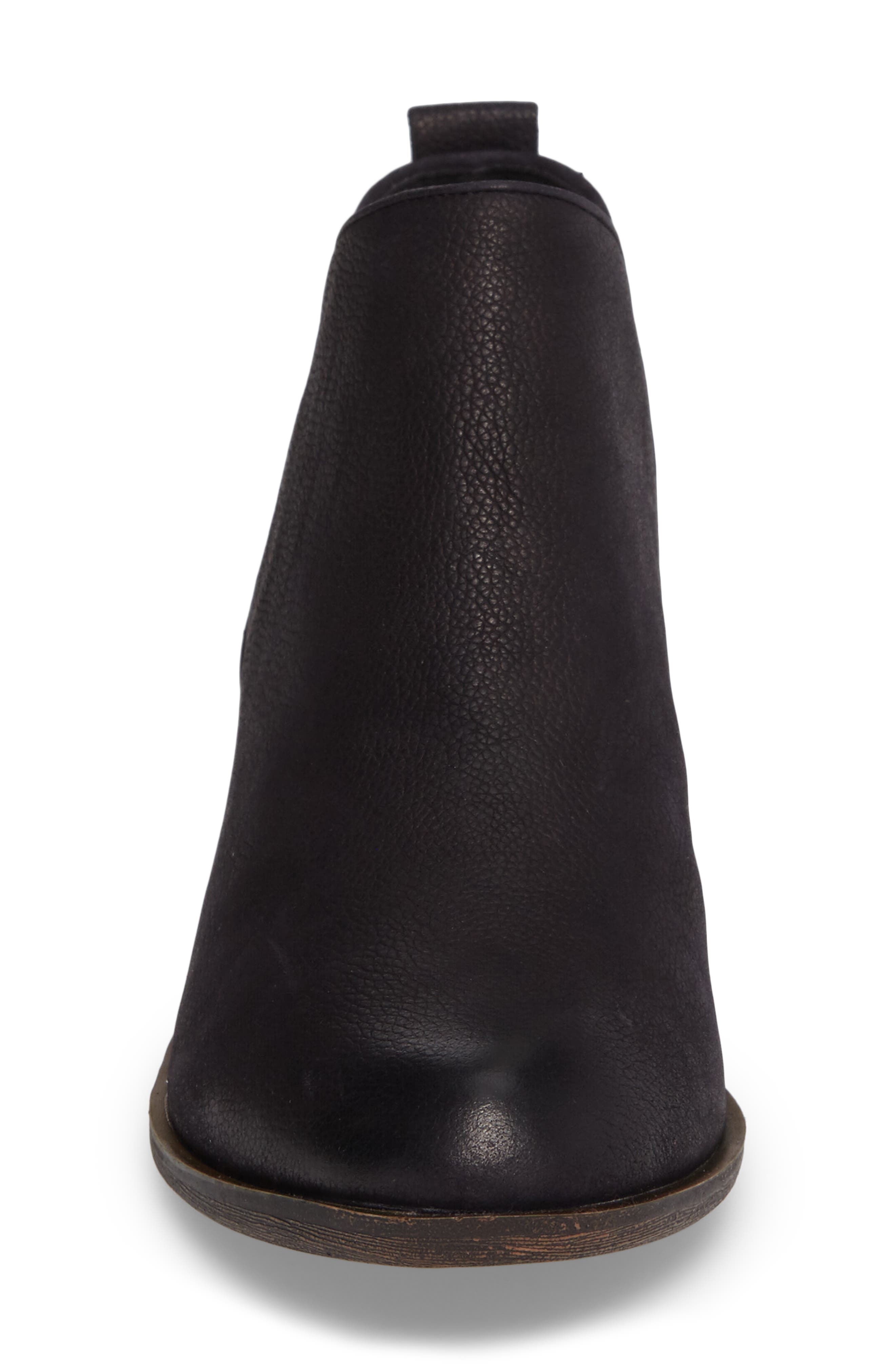 Francine Split Shaft Bootie, Alternate, color, BLACK OILED LEATHER