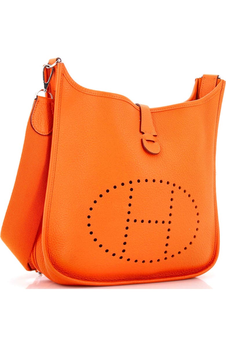 Pre-Owned Hermes Evelyne Bag Gen III Clemence PM, Alternate, color, Orange H
