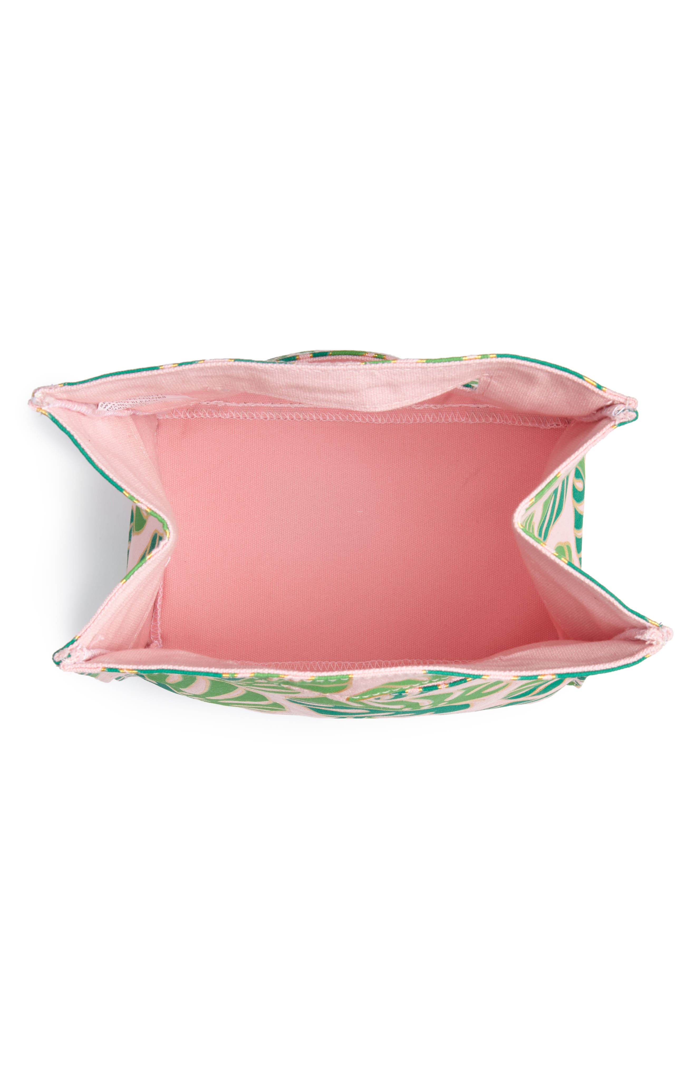 Slant Collections Monstera Print Canvas Tote, Alternate, color, 