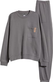 Lunya Silksweats™ Oversize Cotton Blend Pajama Sweatshirt