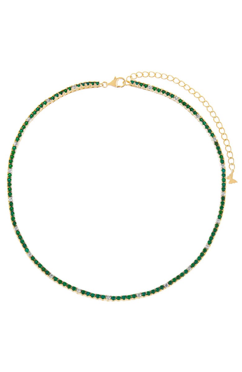 BY ADINA EDEN Colored CZ Accented Tennis Choker, Main, color, 