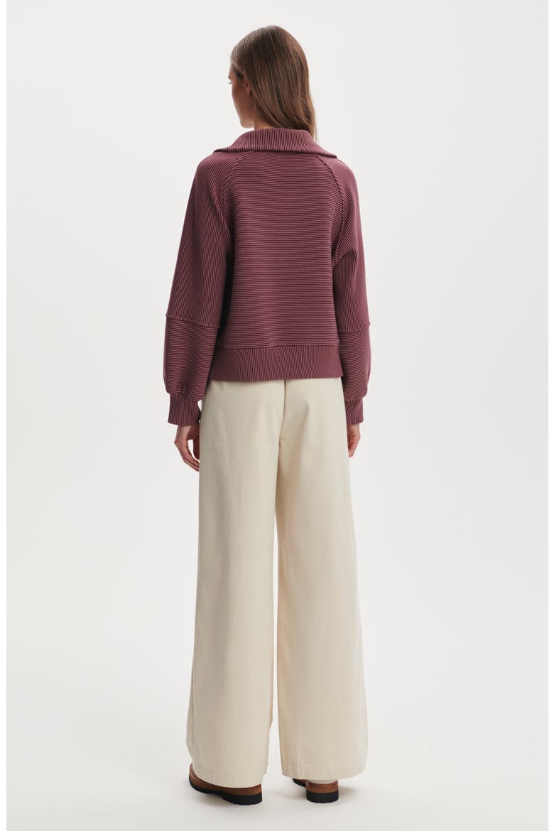 Milano Half-Zip Sweatshirt, Alternate, color, SASSAFRASS / WISTFUL MAUVE