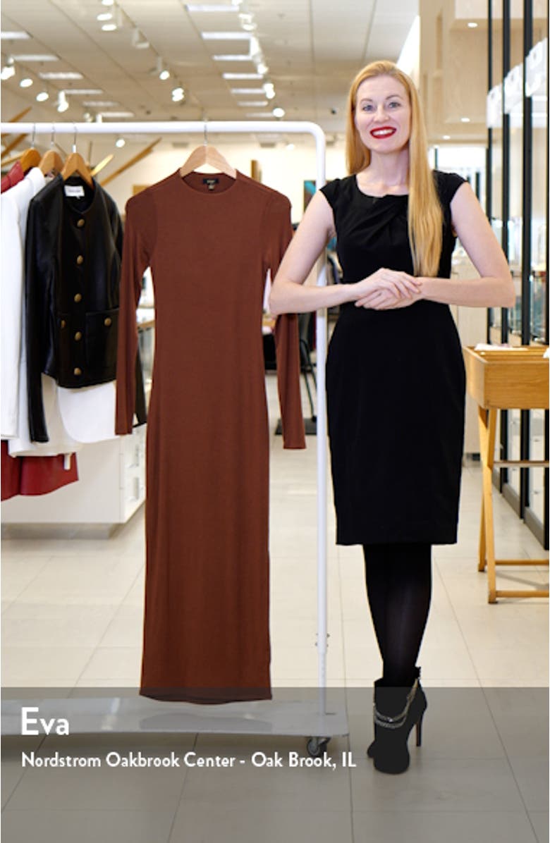 Juniper Long Sleeve Jersey Maxi Dress, sales video thumbnail