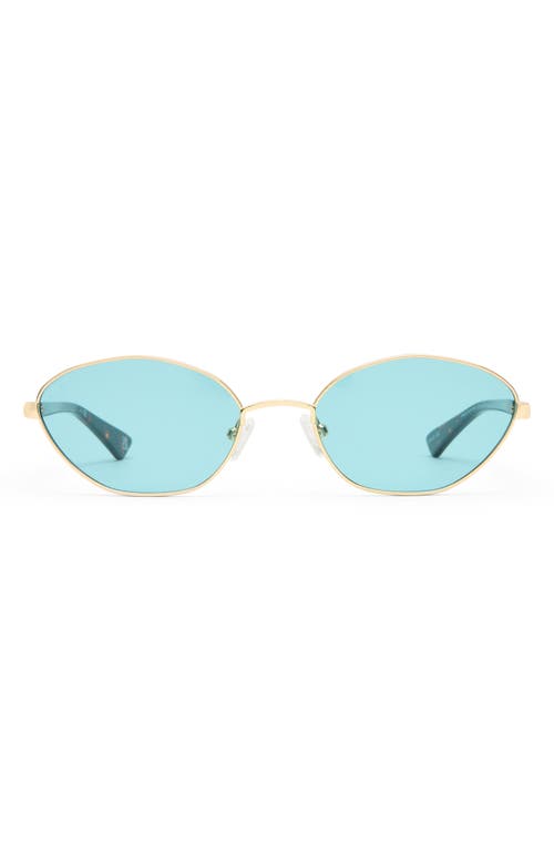 Le Specs Le Bebe 58mm Oval Sunglasse In Blue