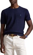Polo Ralph Lauren Cotton & Linen Piqué Short Sleeve Sweater