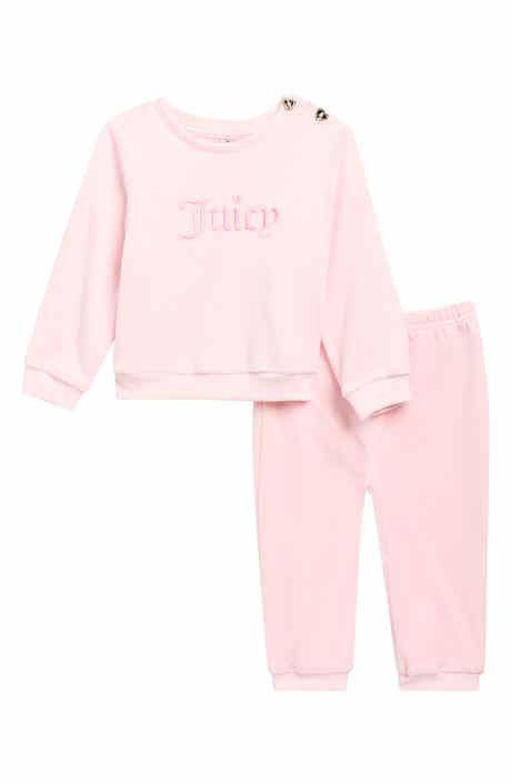 Logo Velour Top & Joggers Set