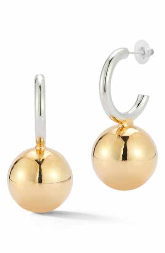 Two Tone Hoop Earrings