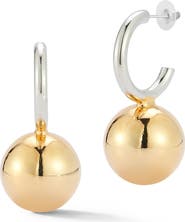 GLAZE JEWELRY Two Tone Hoop Earrings