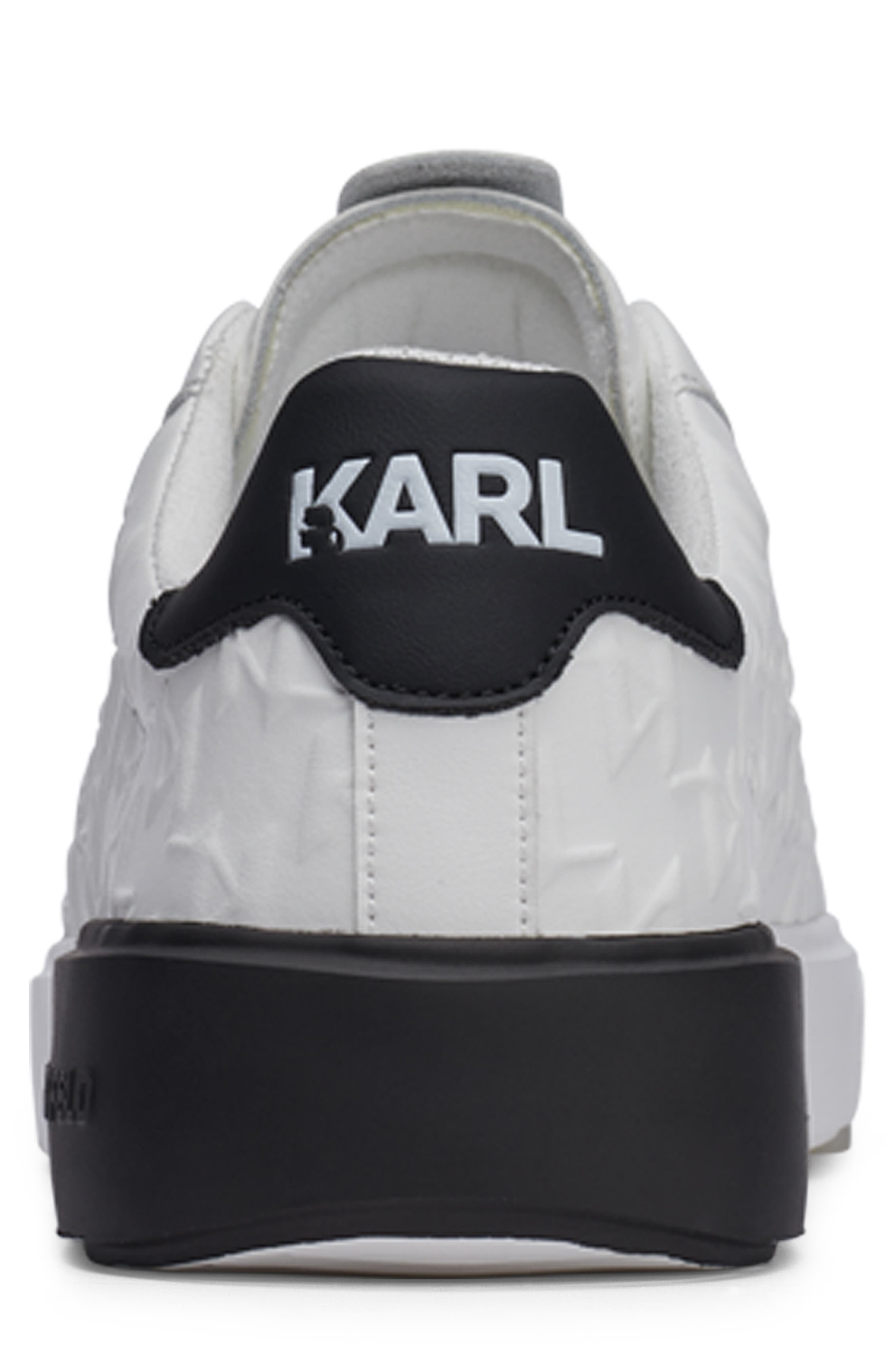 Grid Logo Embossed Sneaker - image 4
