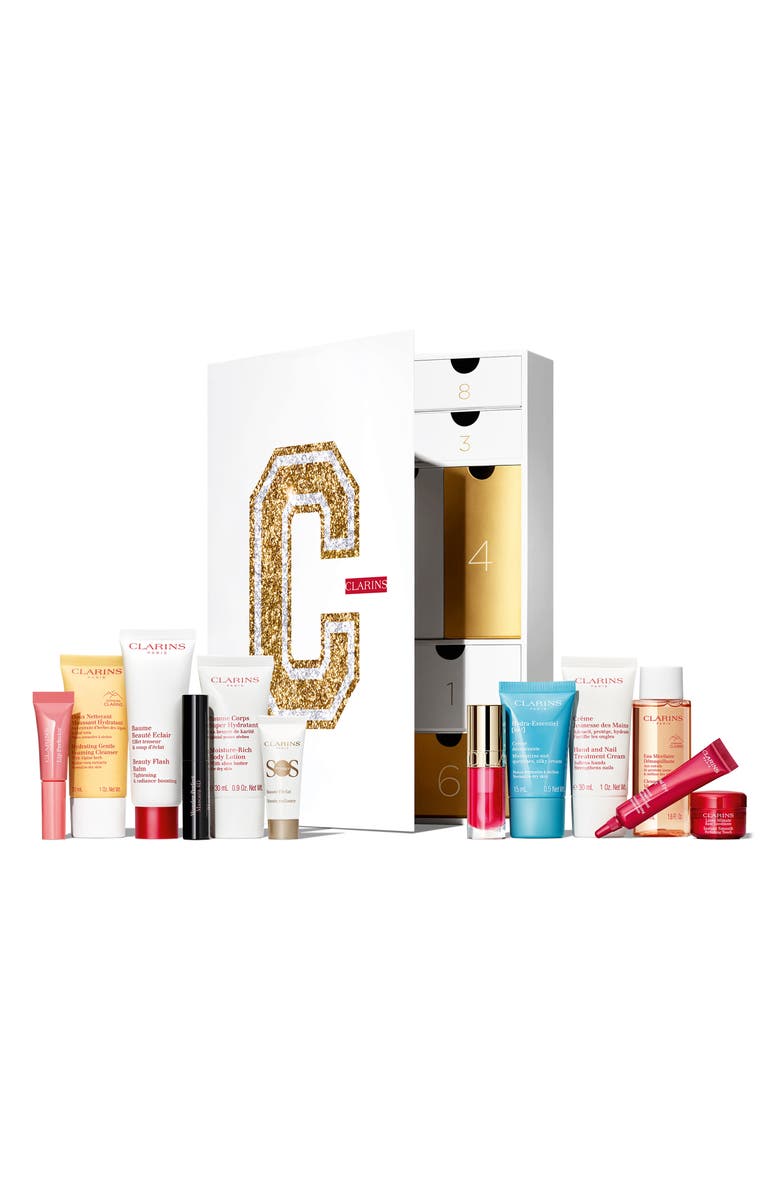Clarins 12 Days of Christmas Calendar $215 Value, Main, color,