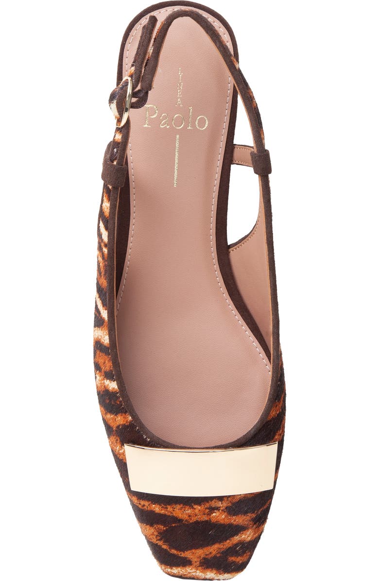 Linea Paolo Caris Slingback Genuine Calf Hair Pump, Alternate, color, Brown/ Ebony