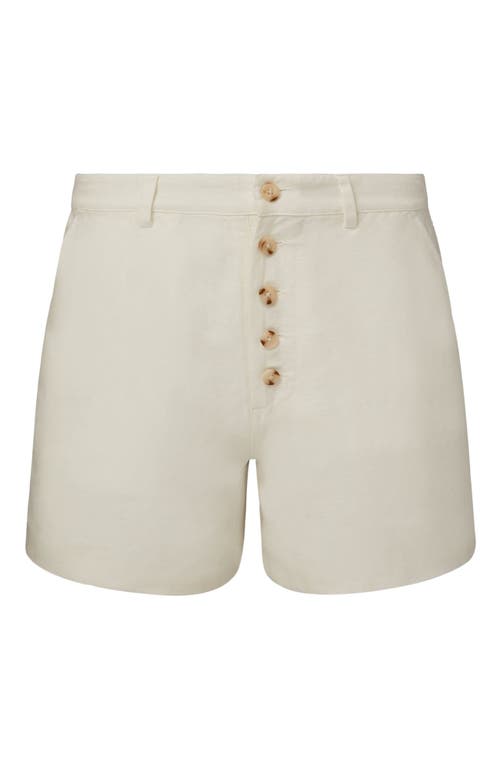 Onia Shorts Aus Einer Leinenmischung In White