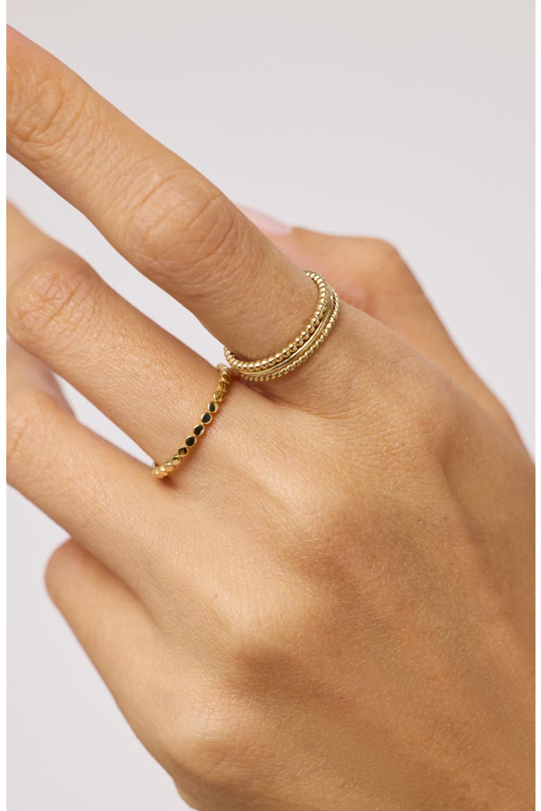 Solid Yellow Gold - Circles Ring, Alternate, color, Gold