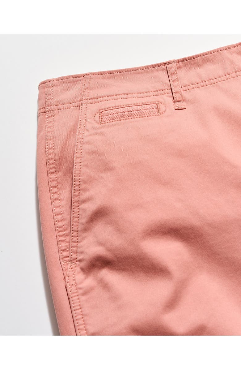 Billy Reid Stretch Cotton Chino Shorts, Alternate, color, Salmon