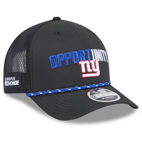 Men's New Era Black New York Giants 2025 Inspire Change 9FORTY M-Crown Adjustable Hat