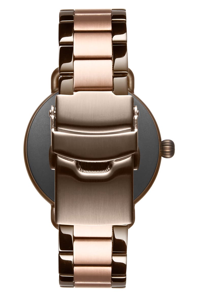 MVMT Bloom Bracelet Watch, 36mm, Alternate, color, ROSE GOLD/ BLACK