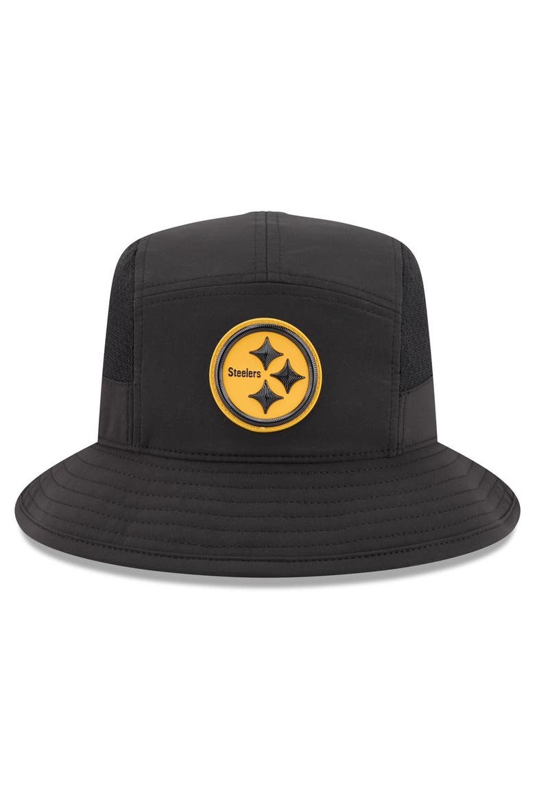 Men's New Era Black Pittsburgh Steelers 2026 Sideline Bucket Hat, Alternate, color, Black