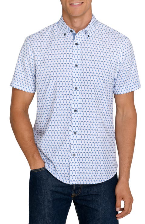 Slim Fit Mariner Hex Performance Short Sleeve Shirt