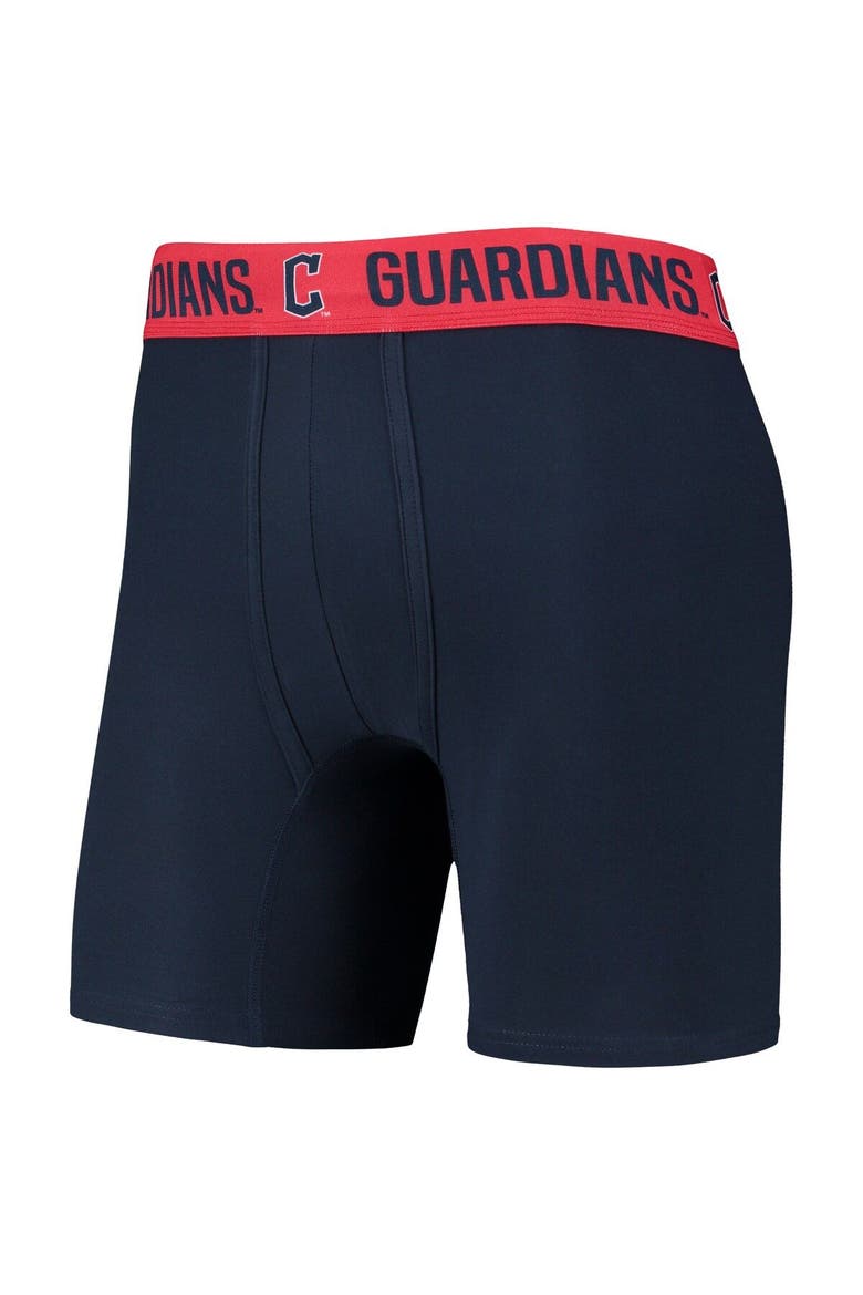 Men's Concepts Sport Navy/Red Cleveland Guardians Two-Pack Flagship Boxer Briefs Set, Alternate, color, Navy