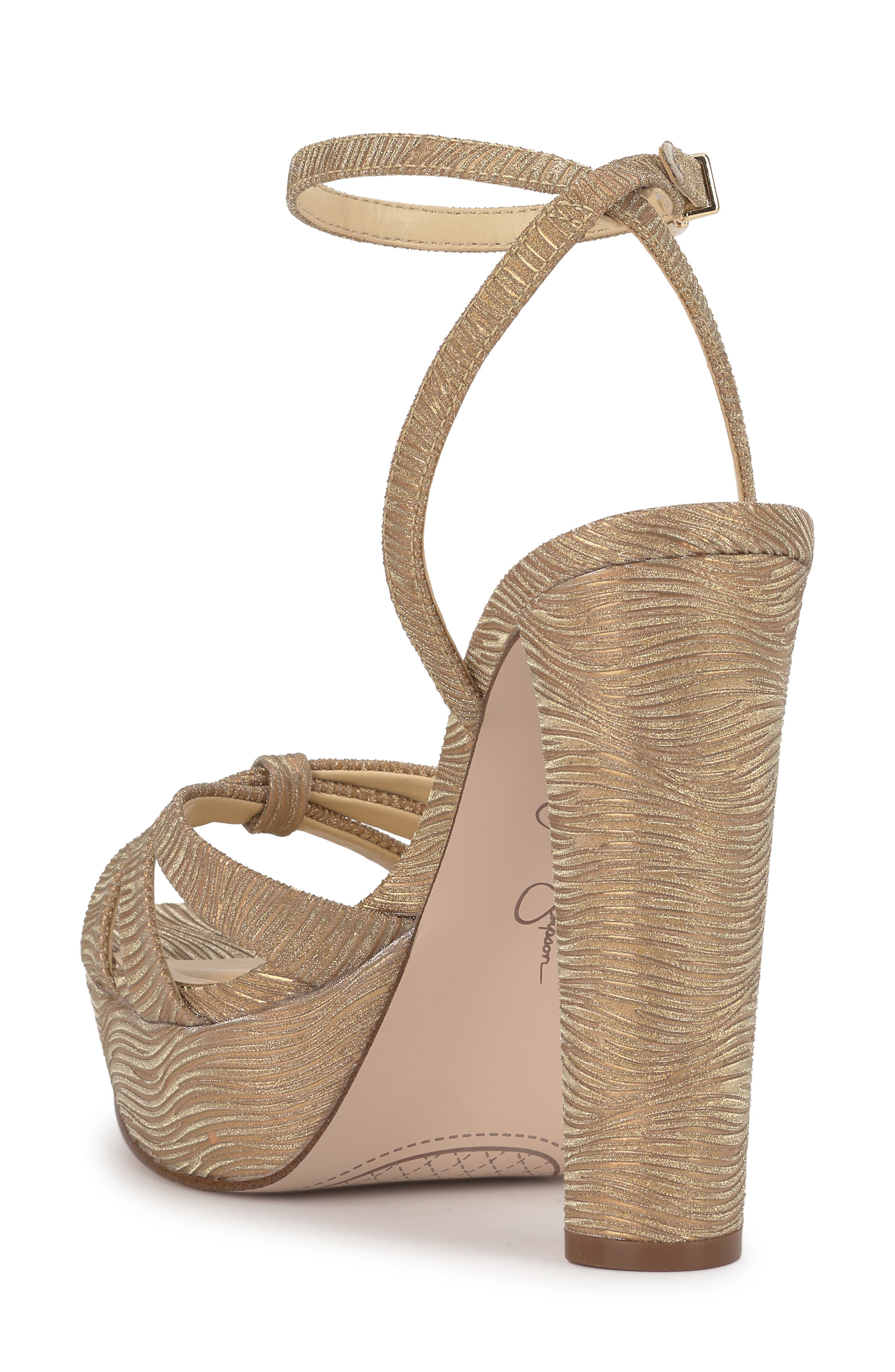 Jessica Simpson Ilaria Ankle Strap Platform Sandal, Alternate, color, Bronze