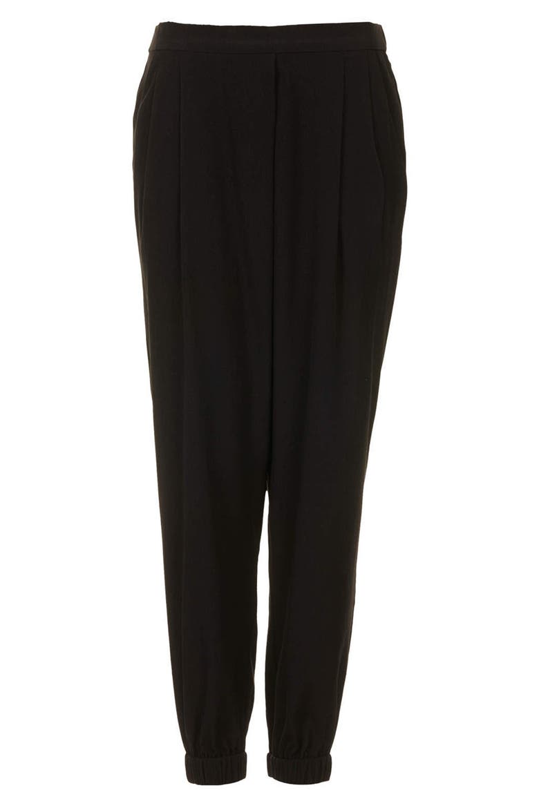 Wrap Detail Track Pants, Alternate, color, BLACK