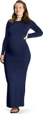 Nom Maternity The Curve Ruched Maternity Maxi Dress