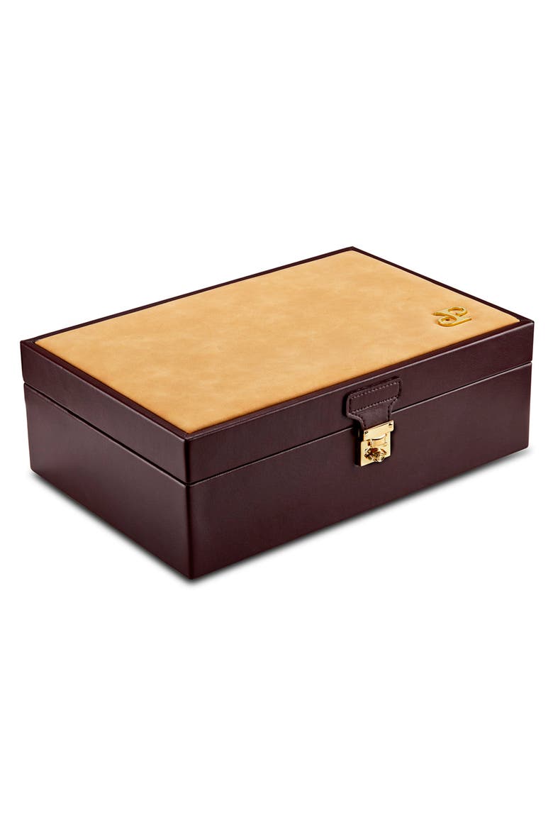 Ida Travel Zip Jewelry Portfolio, Alternate, color, Chestnut
