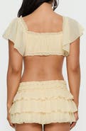 Princess Polly Iluminada Frill Crop Top