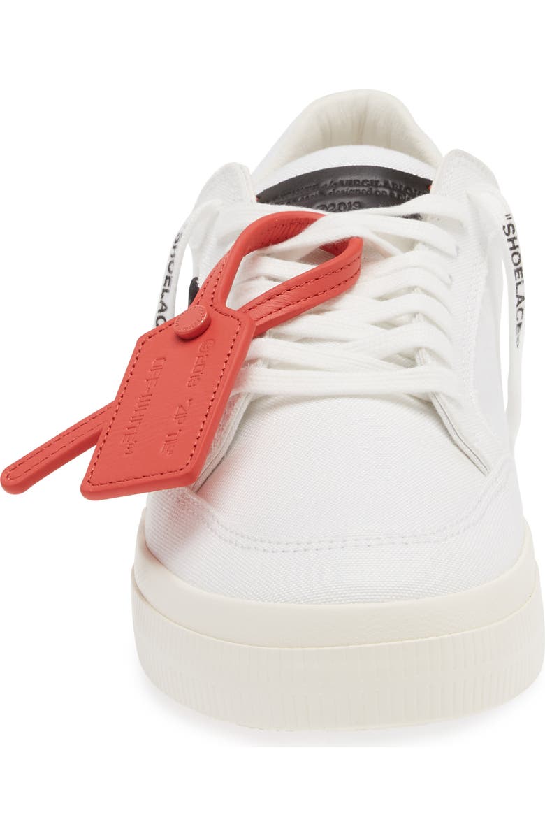 Off-White Arrow Canvas Low Top Sneaker, Alternate, color, White - Black