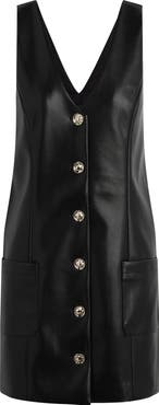 Favorite Daughter The Sasha Faux Leather Minidress