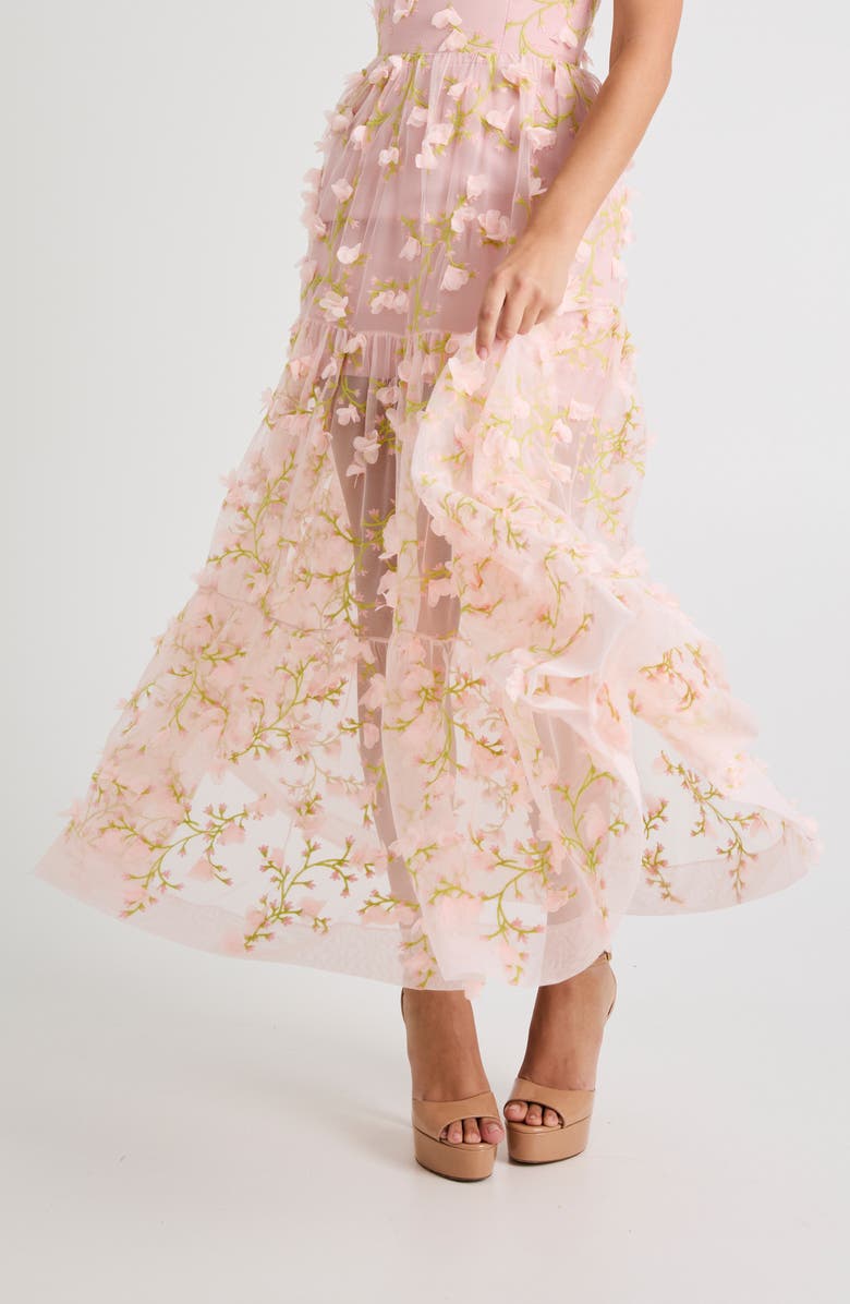 HELSI Corrine 3D Puff Sleeve Gown, Alternate, color, 