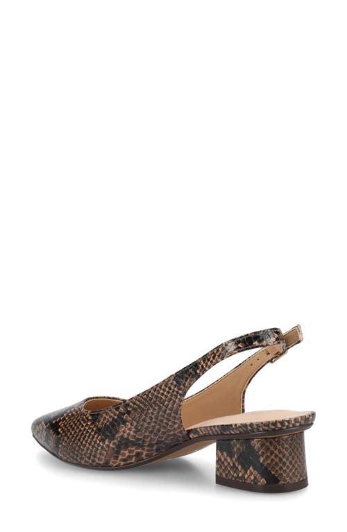 Journee Collection Sylvia Slingback Pump In Animal Print