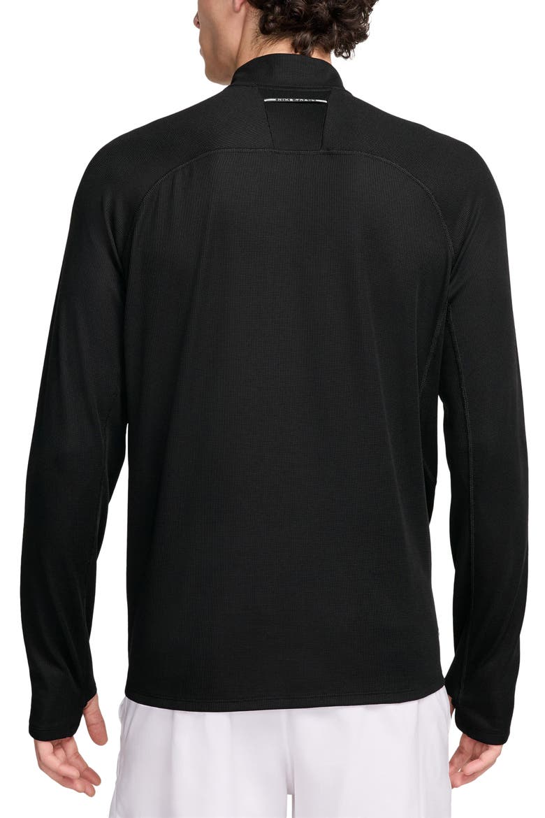 Dri-FIT Half Zip Midlayer Trail Top, Alternate, color, BLACK/ SUMMIT WHITE