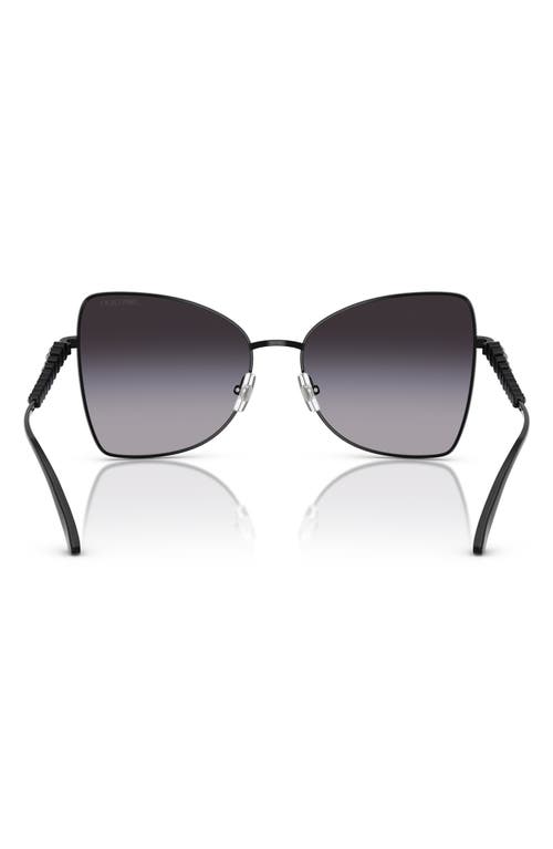 Jimmy Choo 55mm Butterfly Sunglasses In Black