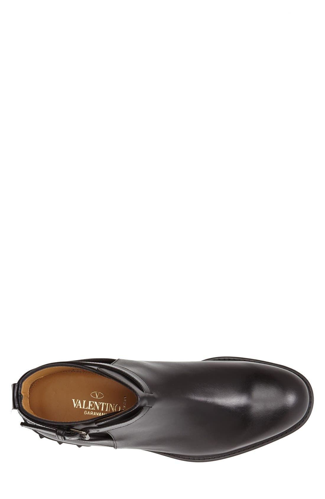 Belted Chelsea Boot, Alternate, color, BLACK/ BLACK