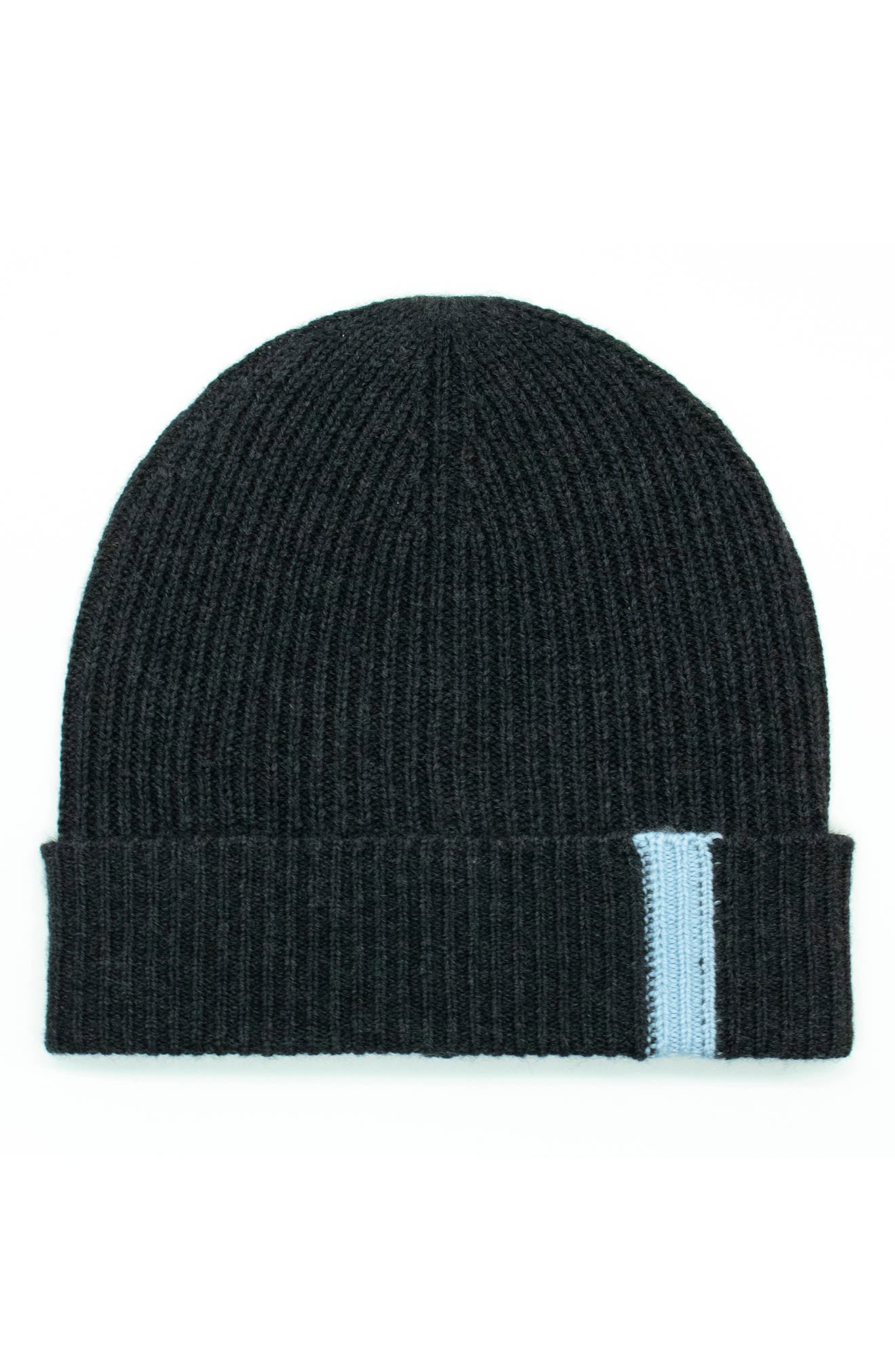 Portolano Contrast Detail Rib Cuff Beanie