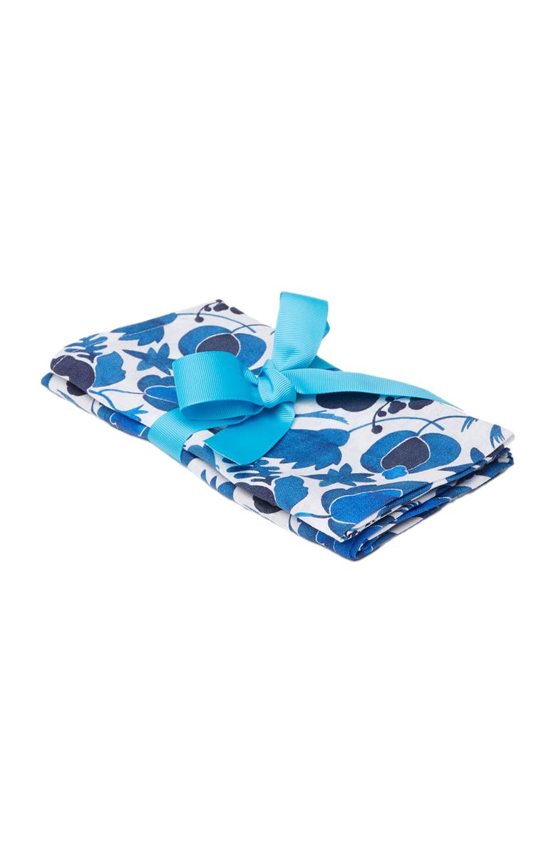 La DoubleJ Large Napkins Set Of 2, Main, color, Wildbird Small Blue