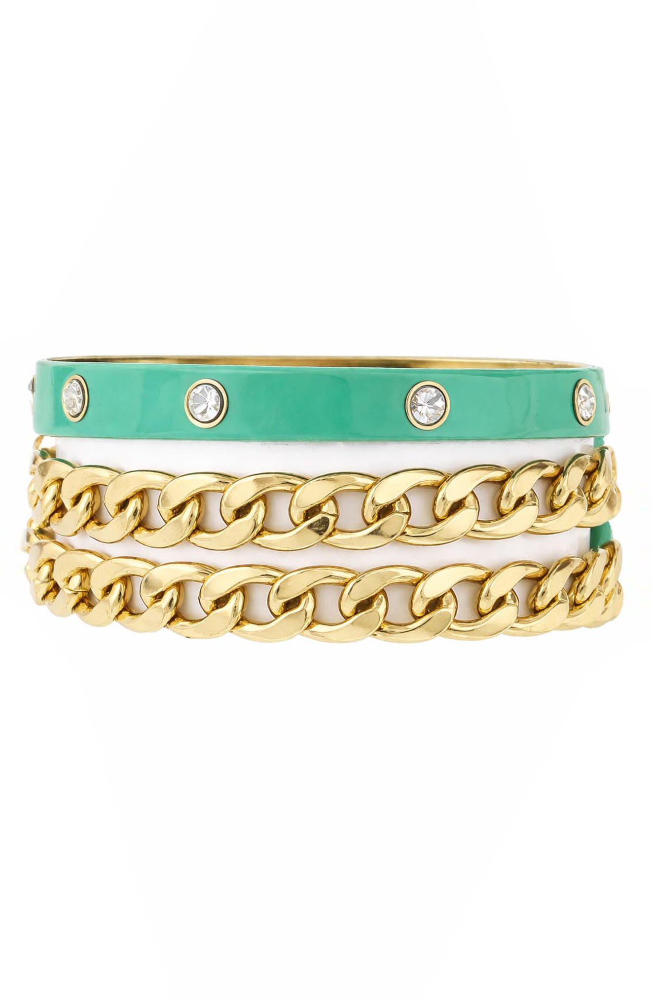 OLIVIA WELLES Mint Maili Wrap Bracelet